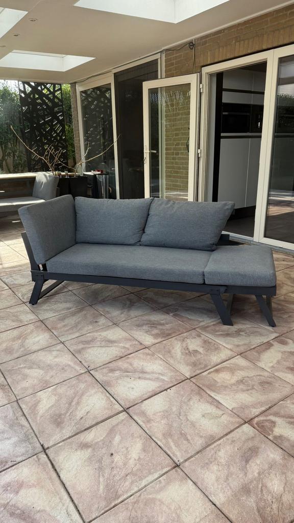 Intimo tuinbankjes grijs, Tuin en Terras, Gebruikt, Aluminium, Loungeset, Bank