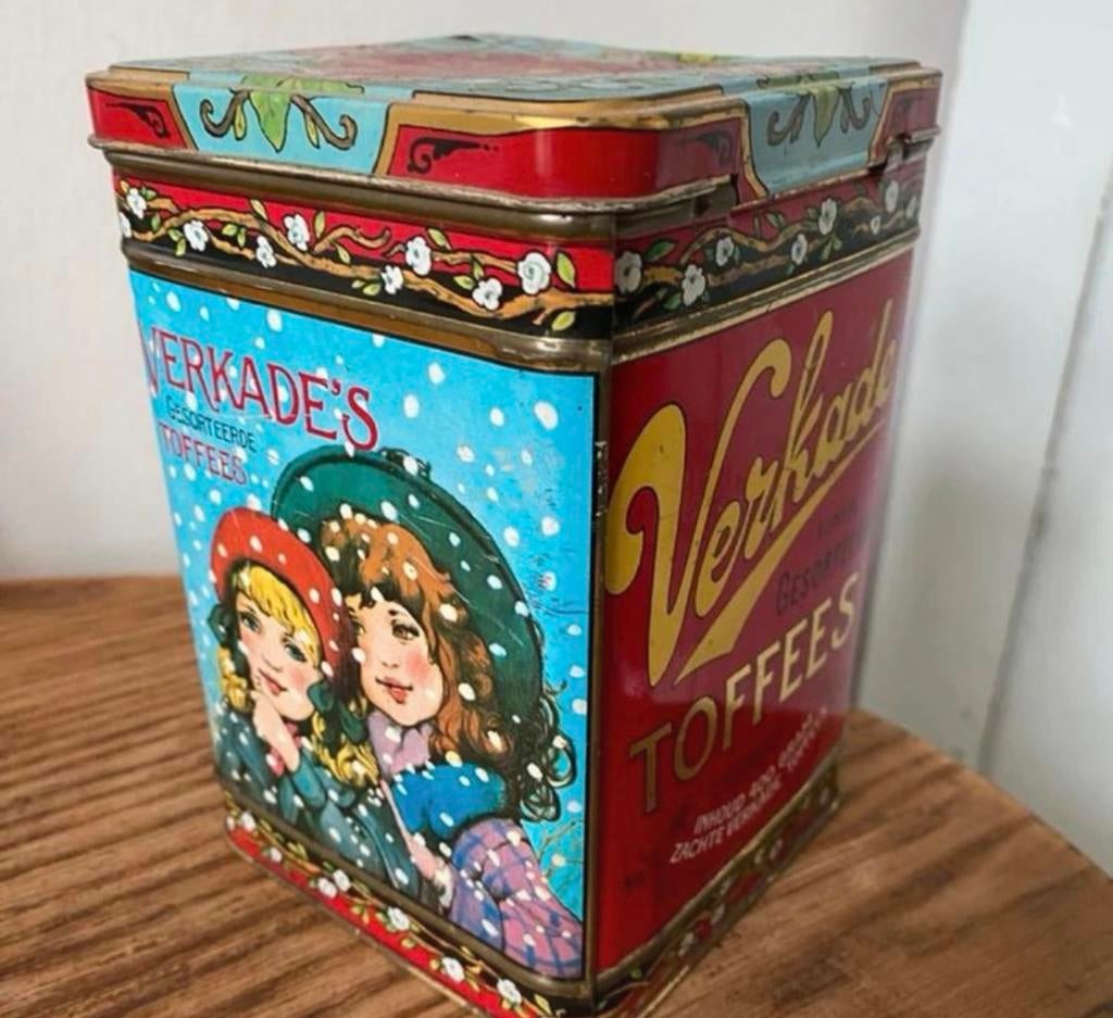 Verkade Toffees blik, Ophalen of Verzenden, Zo goed als nieuw, Overige, Verkade