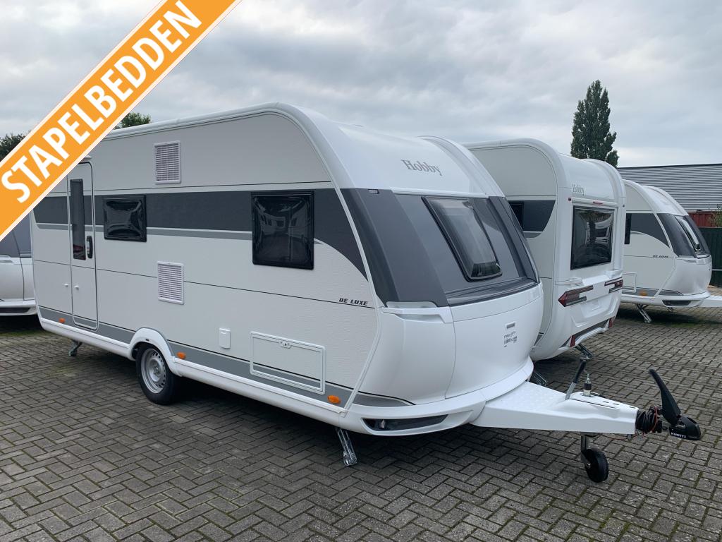 Hobby De Luxe 490 KMF Model 2026, Schokbreker, Dwarsbed, Hobby, Bedrijf