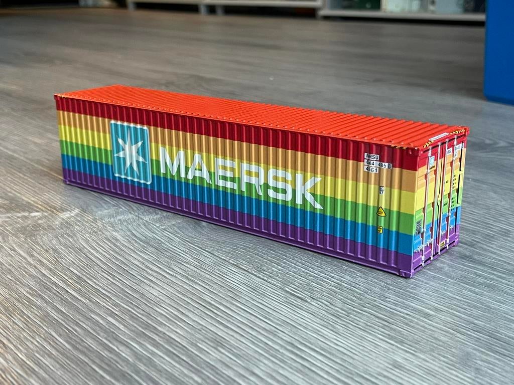 Maersk regenboog container no tekno, Ophalen of Verzenden, Zo goed als nieuw, Bus of Vrachtwagen, Tekno