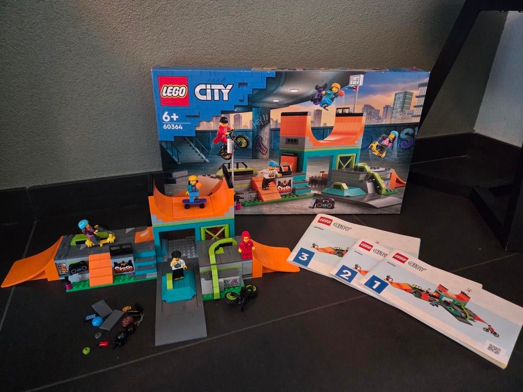 Lego set 60364 skate baan, inclusief doos, Ophalen of Verzenden, Zo goed als nieuw, Complete set, Lego