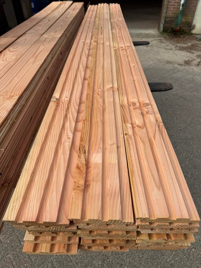 Douglas Rhombus profiel 3 m1 douglas hout, Doe-het-zelf en Verbouw, Hout en Planken, Ophalen, Minder dan 25 mm, Zo goed als nieuw
