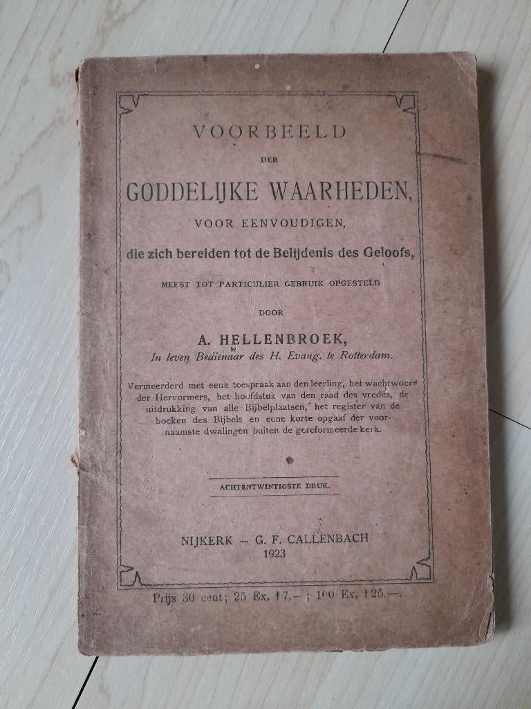 VOORBEELD DER GODDELIJKE WAARHEDEN A Hellenbroek, Boeken, Ophalen of Verzenden, Gelezen