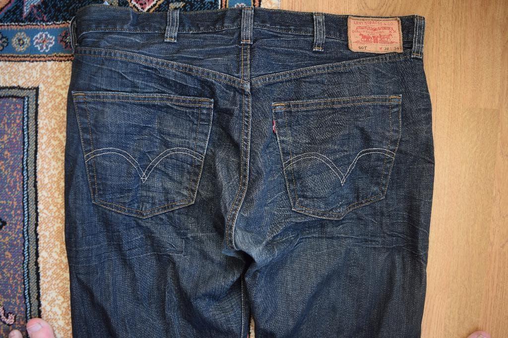 Levis Original 501 Vintage 90s Blauw Jeans Straight Leg Butt, Kleding | Heren, Spijkerbroeken en Jeans, Gedragen, W36 - W38 (confectie 52/54)