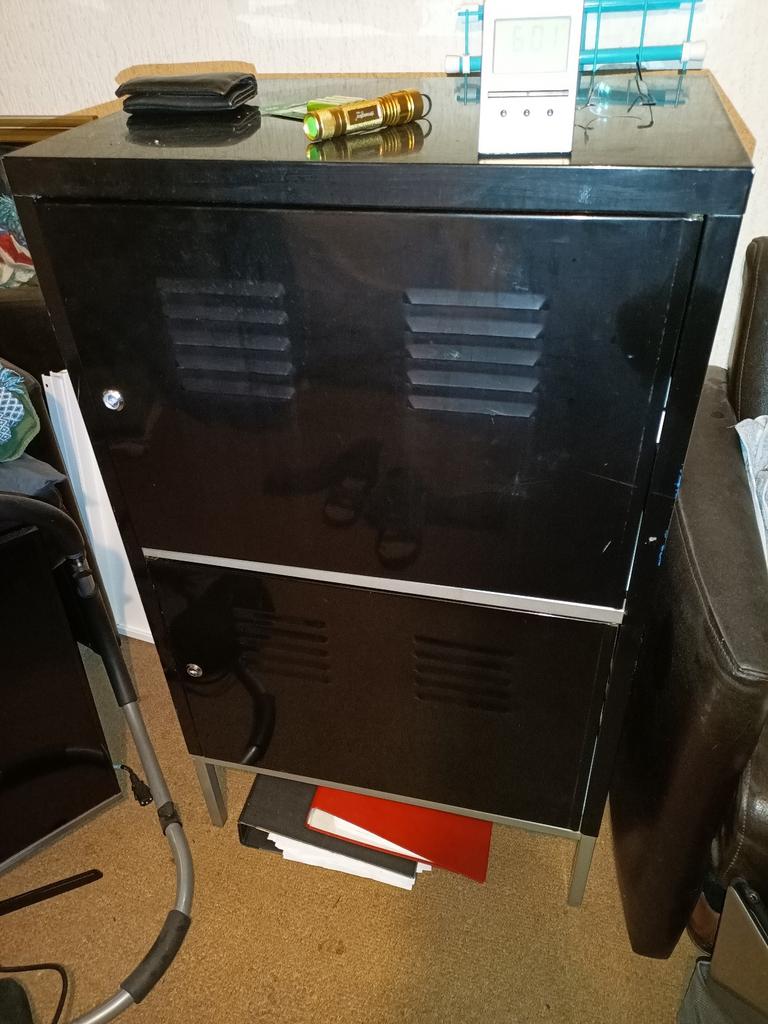 Ikea ps kast. Zwart, Ophalen of Verzenden, Gebruikt