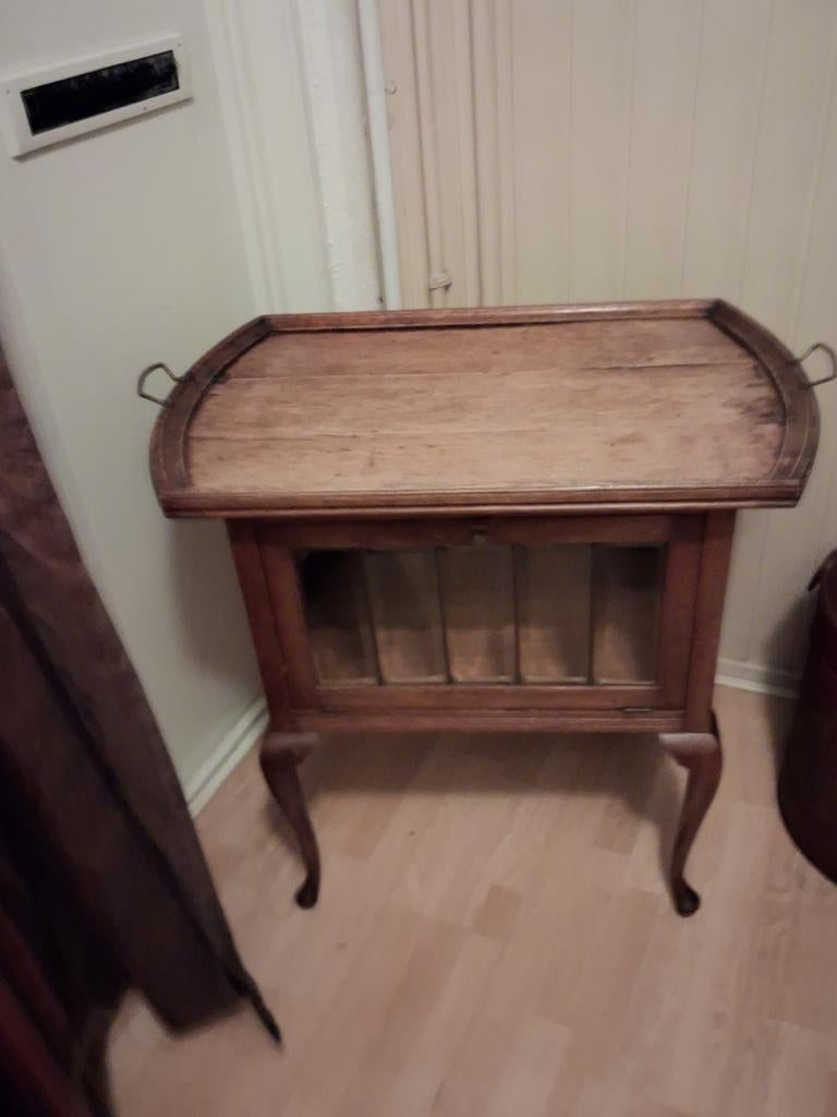 Antiek Theekastje met Dienblad - Elegant en Functioneel, Ophalen