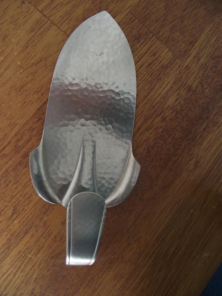 Gero zilmeta hamerslag taartschep gebakschep 16 cm 1950-1960, Antiek en Kunst, Antiek | Bestek, Ophalen of Verzenden