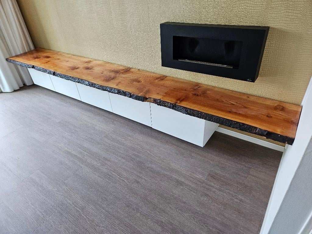 Prachtige Massieve Douglas Boomstamplank (Live Edge), Ophalen, Minder dan 50 cm, Hoogwaardig Douglas / Lariks Hout, 200 cm of meer