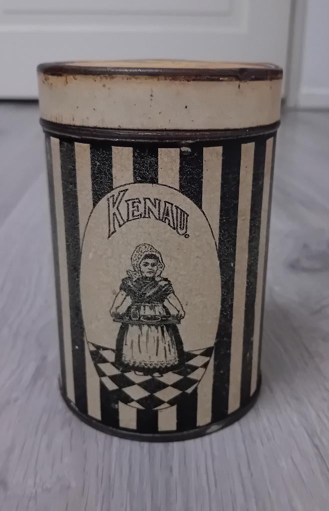 oud blikje met de naam KENAU, Ophalen of Verzenden, Gebruikt, Overige