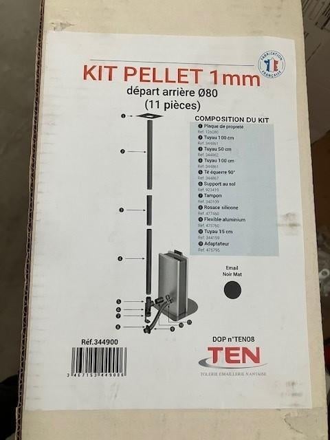 195. Pallet kachel rookgasaafvoer TEN 344900, Ophalen of Verzenden, Nieuw