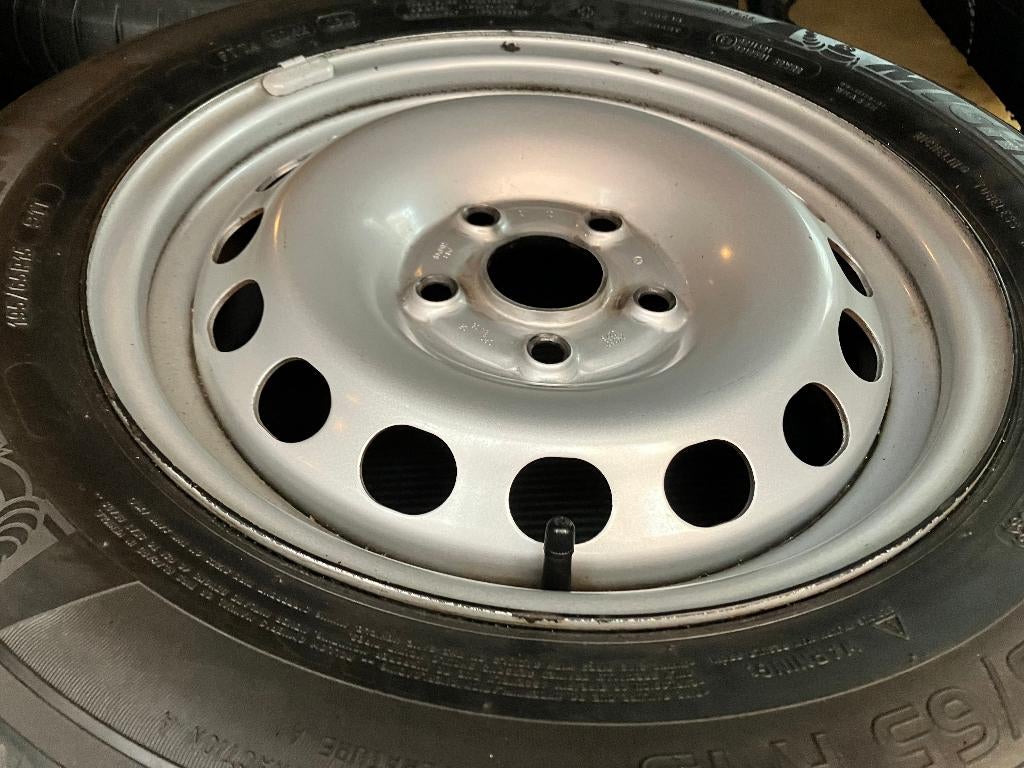 Stalen velgen 15” met banden VW Caddy Ford Transit, Ophalen, 15 inch, Banden en Velgen, 195 mm