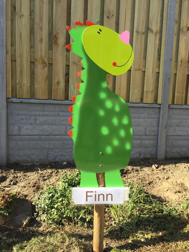 Geboortebord huren Dinosaurus  Draakje jongen meisje, Ophalen, Zo goed als nieuw, Geboortebord