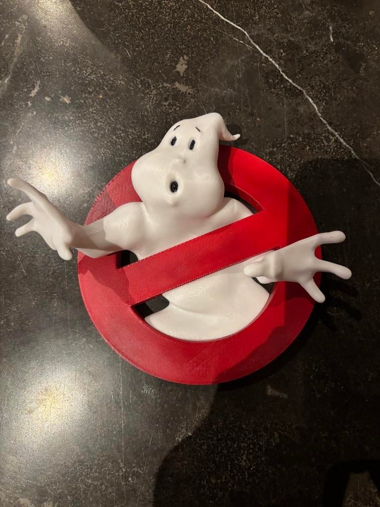 Ghostbusters 3D Logo - Uniek Verzamelobject, Ophalen of Verzenden, Zo goed als nieuw, Film, Beeldje, Replica of Model