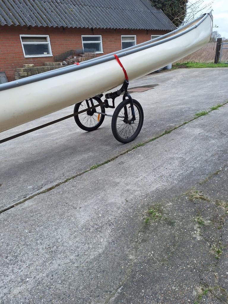 Canadese Kano van Polyester, Ophalen, Zo goed als nieuw, Canadese kano of Open kano