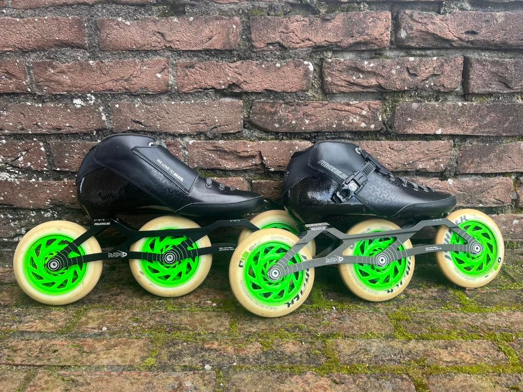 Powerslide core performance 42, Matter F1 86A 125mm wielen, Ophalen of Verzenden, Zo goed als nieuw, Inline skates 4 wielen, Powerslide