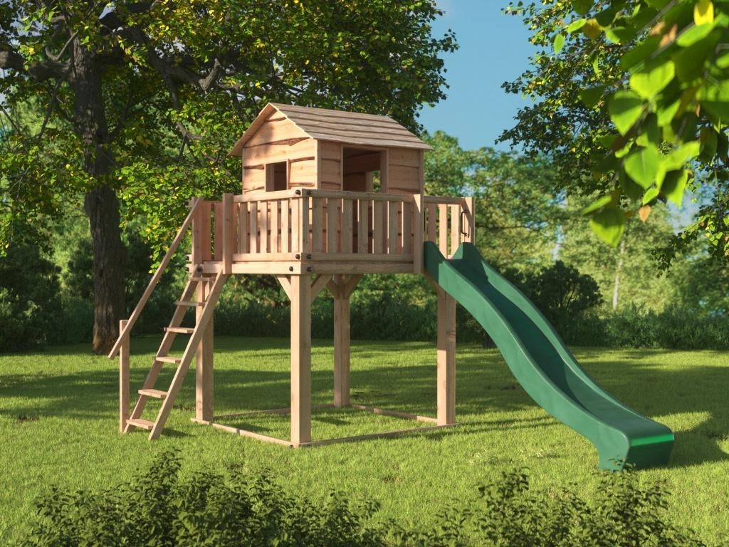 BOOMHUT BOSHUIS speeltoren speelhuis klimtoren speeltoestel, Ophalen, Nieuw, Schommel, Aanbouwonderdeel