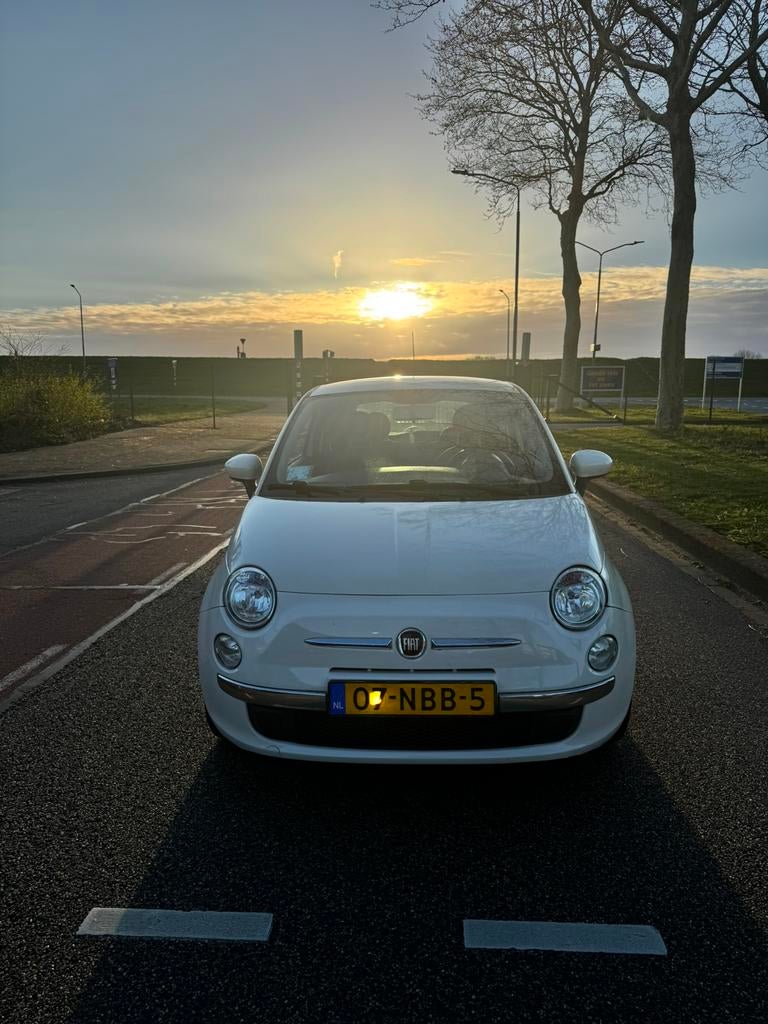 Fiat 500 1.2 AUT 51KW 2010 Wit, Auto's, 1242 cc, 4 cilinders, Wit, Origineel Nederlands