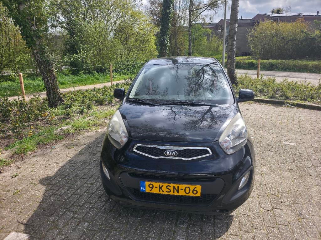 Kia Picanto 1.0 Cvvt 5-DRS 2013 Zwart, Voorwielaandrijving, 400 kg, Zwart, Origineel Nederlands