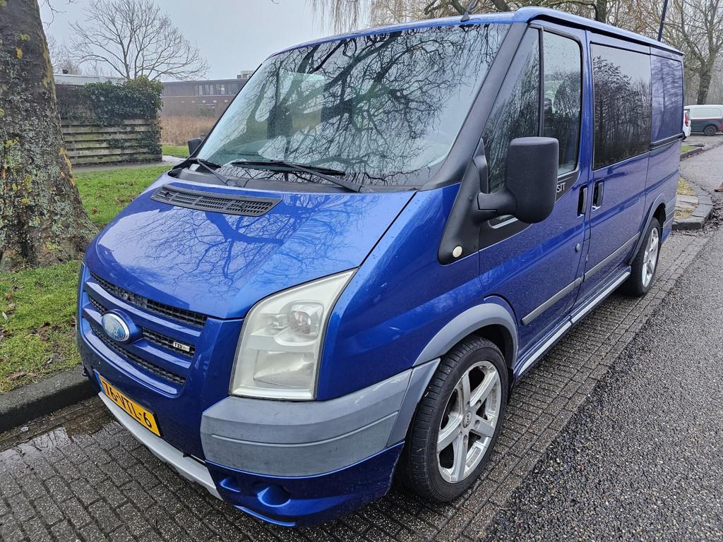 Ford Transit 260S 2.2 TDCI Sport Van - Leer - DUBBELE CABINE, Auto's, Bestelauto's, Voorwielaandrijving, 1780 kg, Gebruikt, Zwart