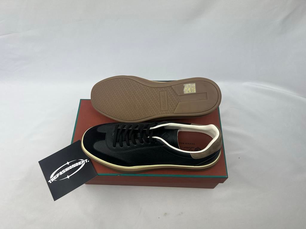Loro Piana Tennis Walk Sneakers - Zwart Leer, Ophalen of Verzenden, Nieuw, Zwart, Sneakers of Gympen