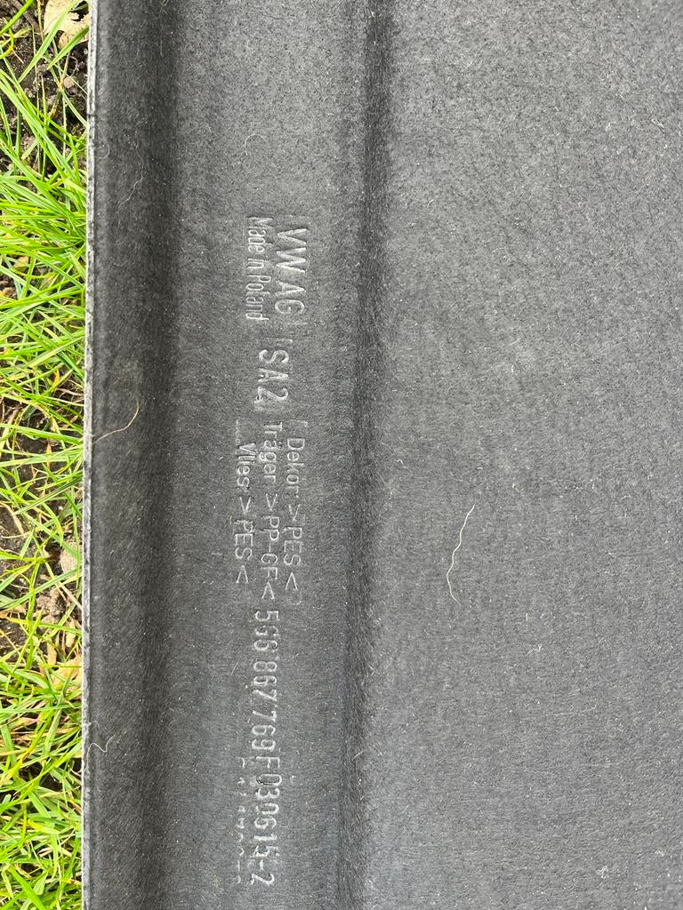 VW AG SA2 Hoedenplank (golf)- 5S0 867 769 F QG15-2, Auto-onderdelen, Interieur en Bekleding, Ophalen of Verzenden, Gebruikt, Volkswagen