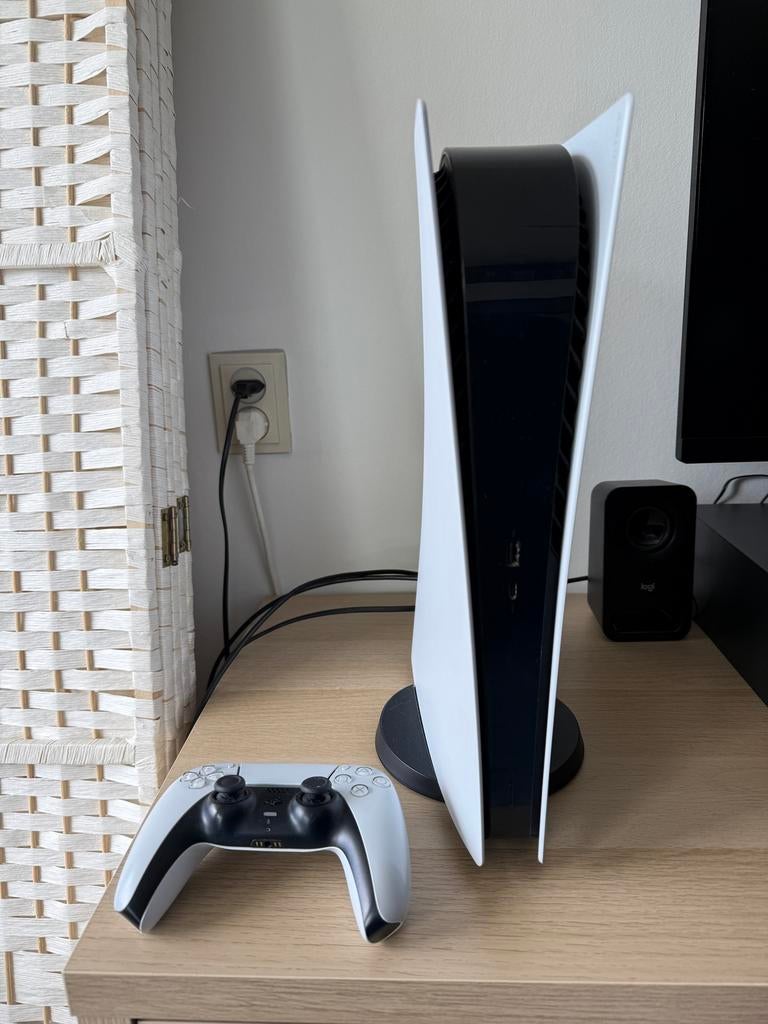 PS5 Digital incl. controller, black plates en HDMI kabel, Spelcomputers en Games, Ophalen, Gebruikt, Playstation 5 Digital