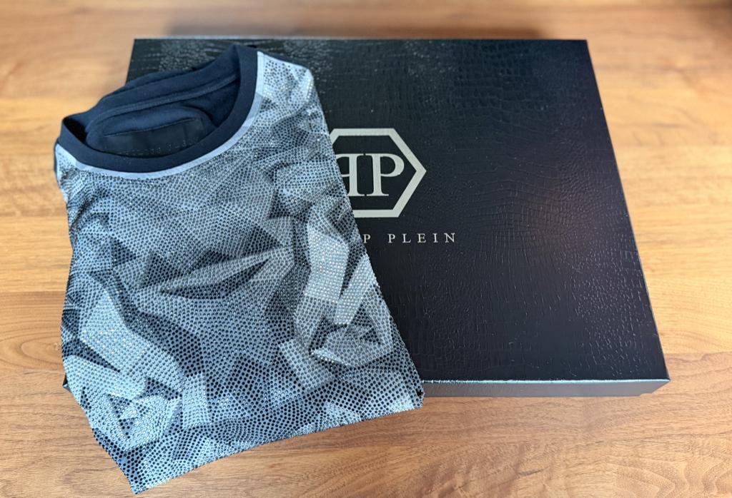 Philipp Plein T-shirt "Tiger Head" – Classic – Uniek!, Maat 52/54 (L), Verzenden, Zwart, Philipp Plein