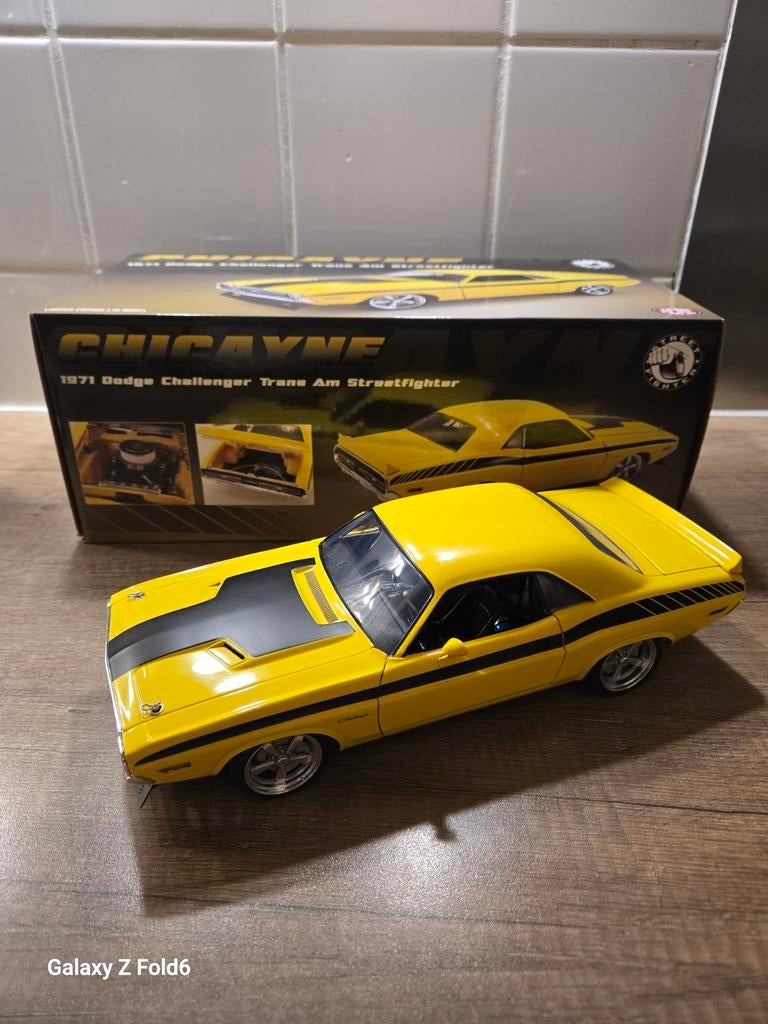 Dodge Challenger 1971 Trans Am Streetfighter 1:18 ACME, Hobby en Vrije tijd, Modelauto's | 1:18, Ophalen of Verzenden, Nieuw, Auto