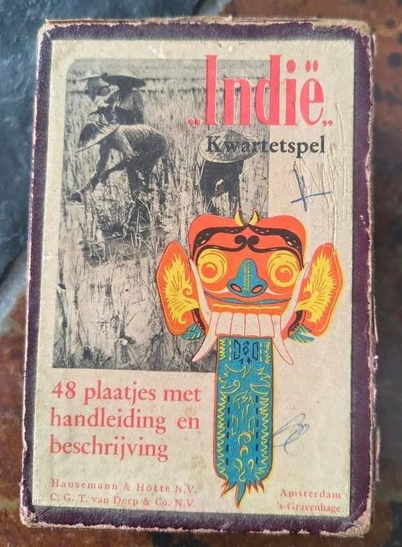 Oud Kwartetspel Indië Koloniaal instituut Amsterdam, Vijf spelers of meer, Ophalen of Verzenden, Gebruikt, Hausemann & Hötte N.V. / C.G. T. van Dorp & Co. N.V.