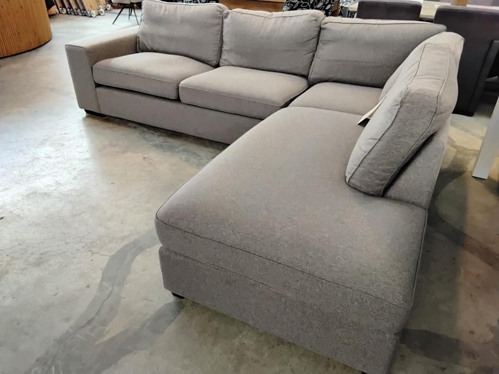 Hoekbank stof, 280 x 230cm. Voor 275=! Second Life Wolvega, Ophalen, 250 tot 300 cm, Hoekbank, Zo goed als nieuw