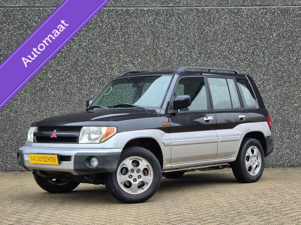 Mitsubishi Pajero Pinin 2.0 4x4/Airco/129PK/Trekhaak/Nw Apk, Stof, Gebruikt, 4 cilinders, Zwart