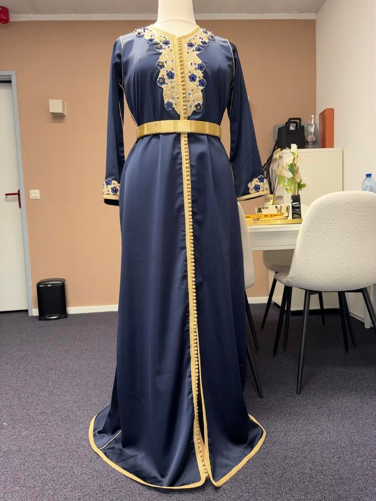 Prachtige Kaftan - Maat M, Maat 38/40 (M), Overige typen, Blauw, Ophalen of Verzenden