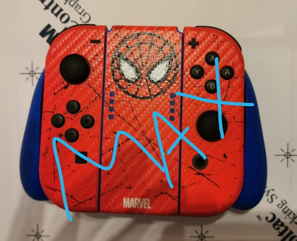 Nieuw joycon skin spiderman Switch joy-con bescherming wrap, Overige controllers, Nieuw, Ophalen of Verzenden, Draadloos