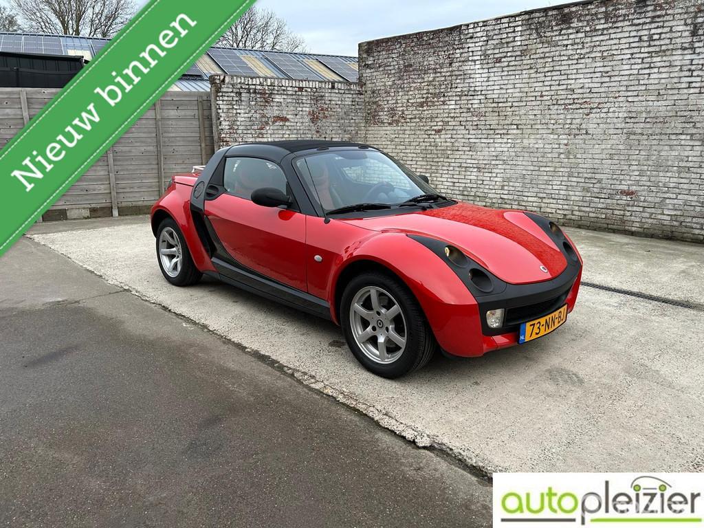 Smart roadster 0.7|F1 flippers|leer|cabrio top|NAP|kart gevo, Automaat, Achterwielaandrijving, Gebruikt, 82 pk