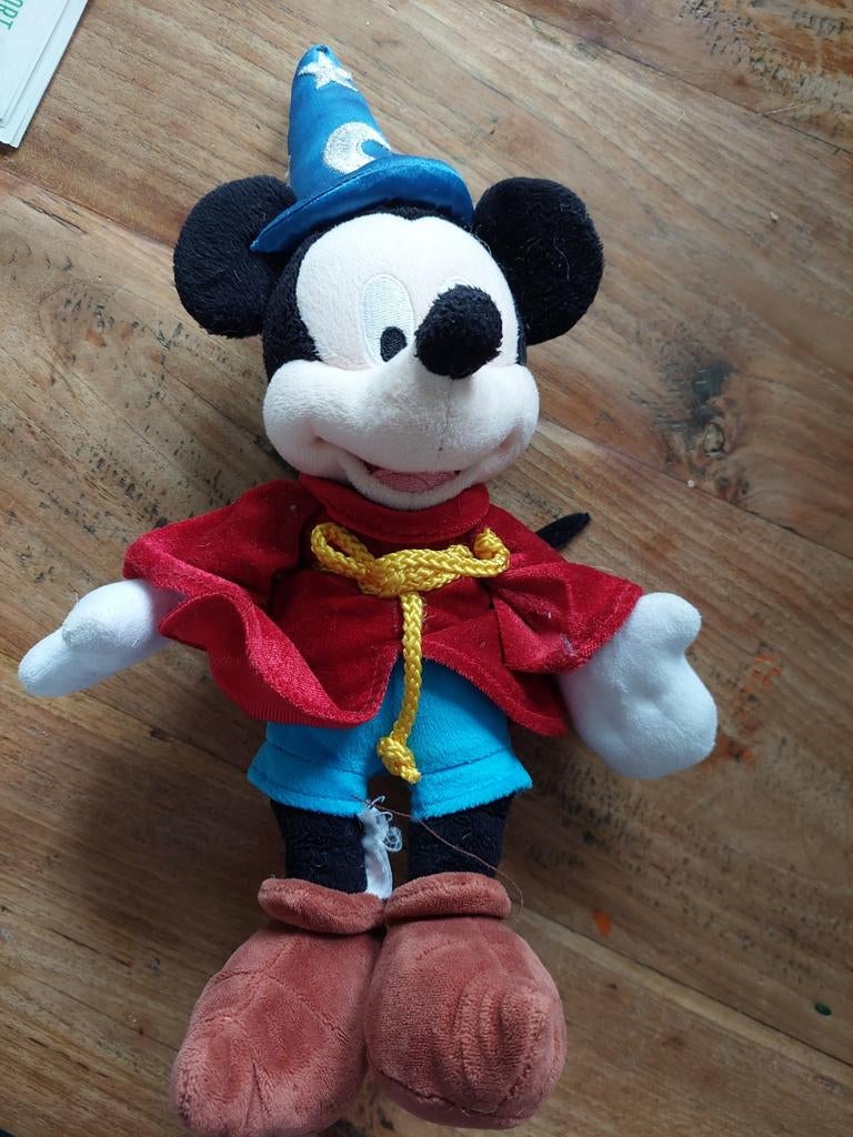 Mickey Mouse Fantasia Tovenaarsleerling Knuffel, Ophalen of Verzenden