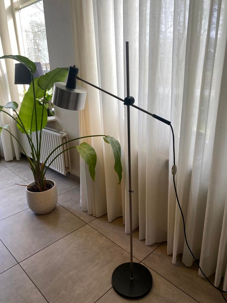 Vintage Anvia vloerlamp uit de jaren 50/60, Huis en Inrichting, Lampen | Vloerlampen, Ophalen of Verzenden, Gebruikt, Metaal, 150 tot 200 cm