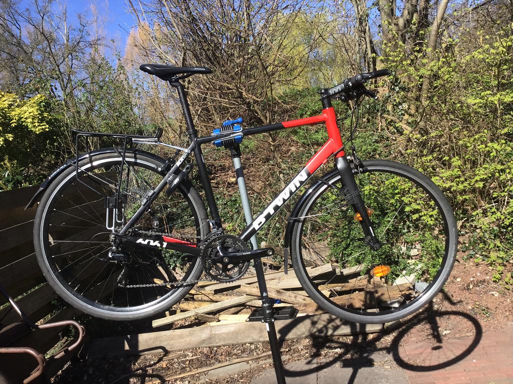 Btwin Triban 520 racefiets/hybridefiets/toerfiets, Fietsen en Brommers, Fietsen | Racefietsen, Gebruikt, 26 inch, Heren, Aluminium