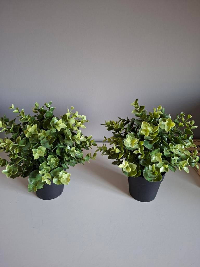 2 Kunstplantjes, Huis en Inrichting, Woonaccessoires | Kunstplanten en Kunstbloemen, Ophalen of Verzenden