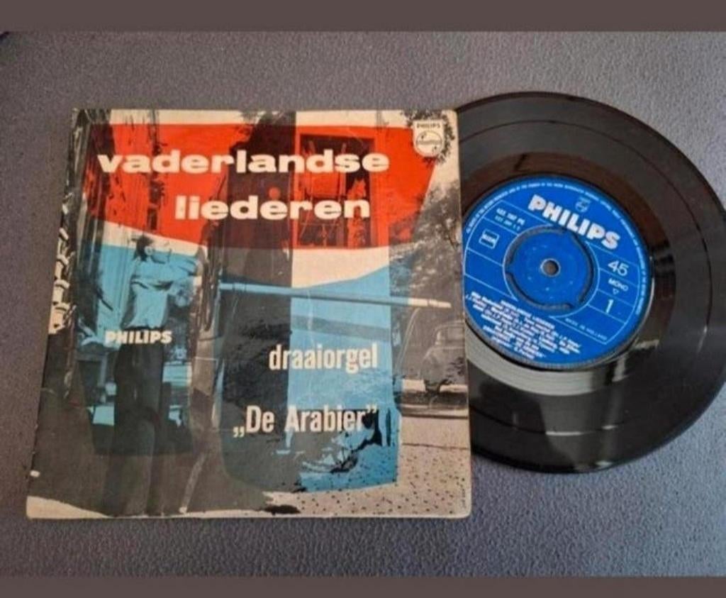 Vaderlandse Liederen Draaiorgel "De Arabier" - Philips, Ophalen of Verzenden, Gebruikt, 7 inch