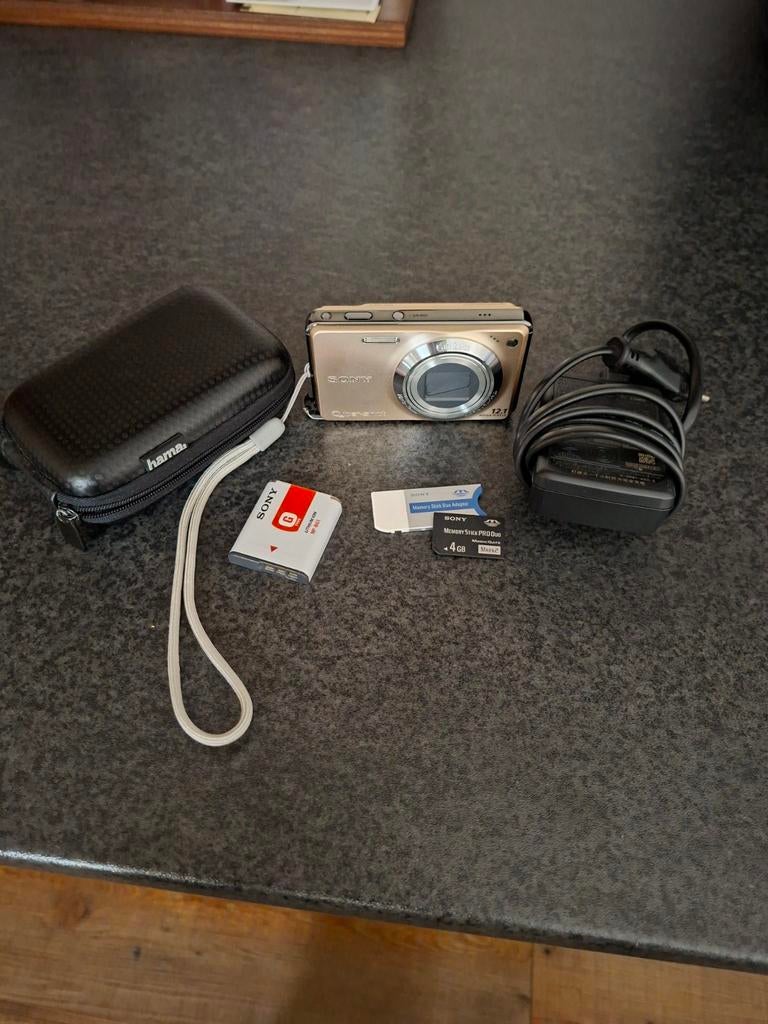 Sony Cyber-shot DSC-W170 Compact Camera Goud met Accessoires, Ophalen, Gebruikt, Compact, 4 t/m 7 keer