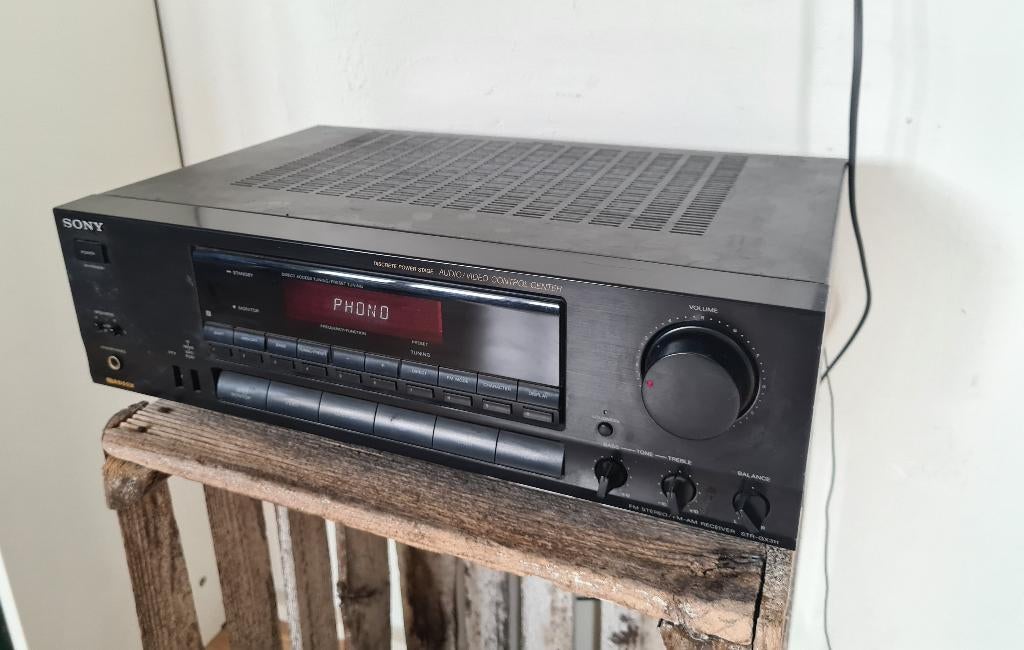 Sony STR-GX311 FM/AM Stereo Receiver (versterker & tuner), Gebruikt, Ophalen of Verzenden, 60 tot 120 watt, Sony