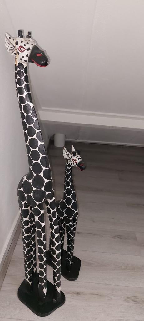 Houten giraffen set, Ophalen