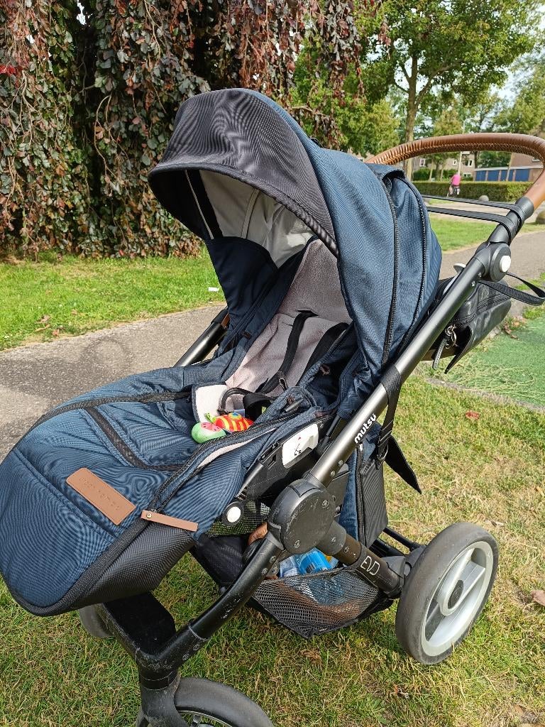 Mutsy Evo Urban Nomad blauw kinderwagen, Ophalen, Gebruikt, Combiwagen, Mutsy