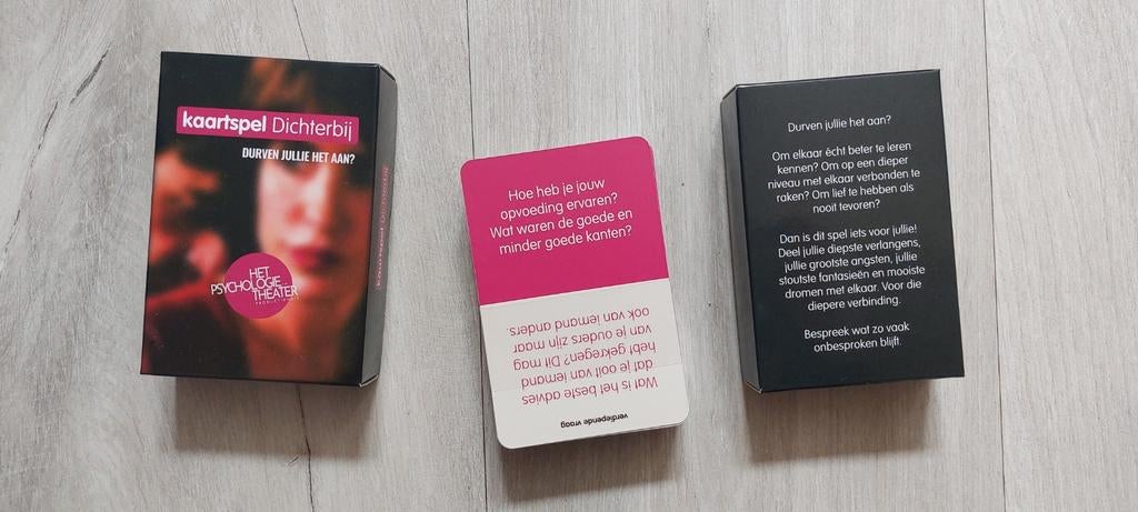 Kaartspel Dichterbij - Psychologie in Theater, Ophalen of Verzenden, Nieuw