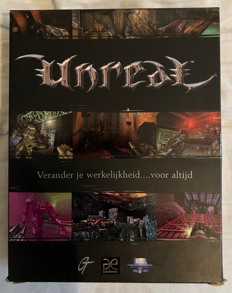 Unreal big box NL, Spelcomputers en Games, Games | Pc, Gebruikt, Shooter, 1 speler, Vanaf 16 jaar, Online, Ophalen of Verzenden