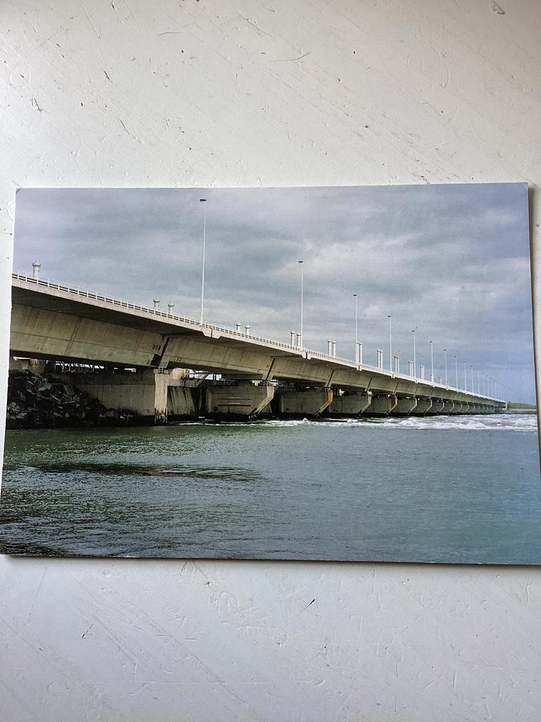 Ansichtkaart Deltawerken Pijlerdam, Verzenden, 1980 tot heden, Gelopen, Zeeland