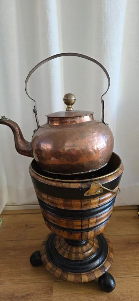 Antieke appelketel en theestoof, Antiek en Kunst, Ophalen of Verzenden