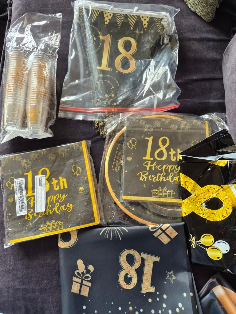 Versiering verjaardag 18, Ophalen of Verzenden, Zo goed als nieuw, Versiering, Verjaardag