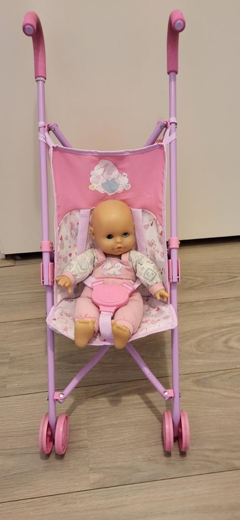 Mooie Baby Born poppenwagen met pop, Kinderen en Baby's, Speelgoed | Poppen, Ophalen, Zo goed als nieuw, Babypop