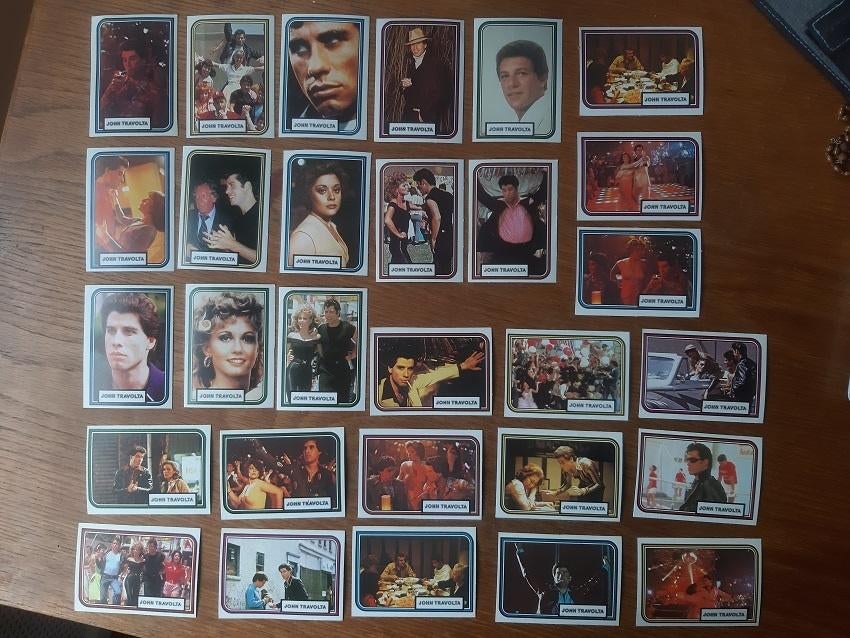 20 verzamelplaatjes John Travolta - Monty, Ophalen of Verzenden, Zo goed als nieuw, Foto of Kaart